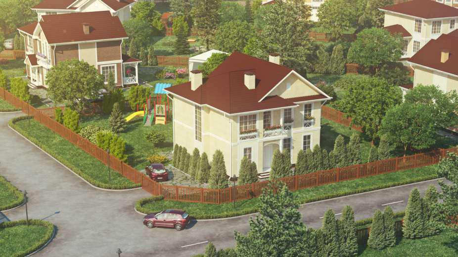 В поселке «Эсквайр Парк» стартовали продажи коттеджей у воды