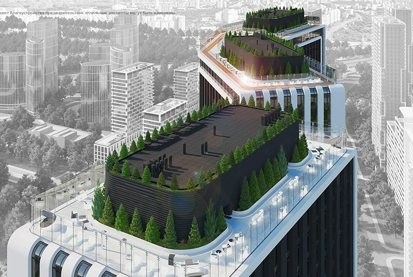 «Донстрой» открыл продажи в небоскребах с мостами и парком «в небе»