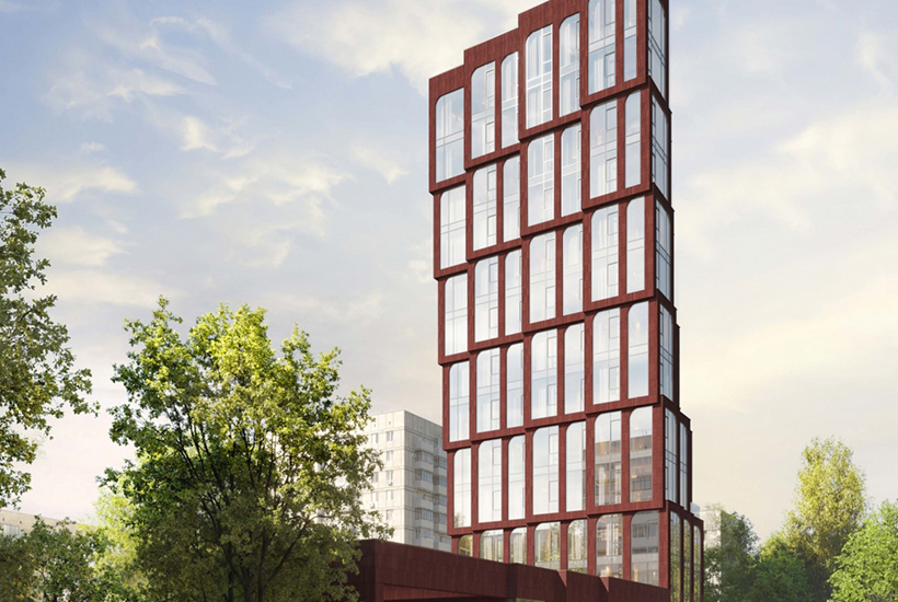 Москомархитектура согласовала дом со ступенчатым фасадом в Преображенском в Москве