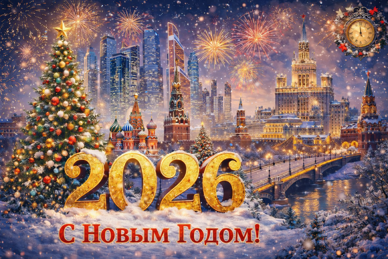 Редакция «Элитное.ру» и эксперты рынка недвижимости поздравляют вас с Новым 2026 годом!
