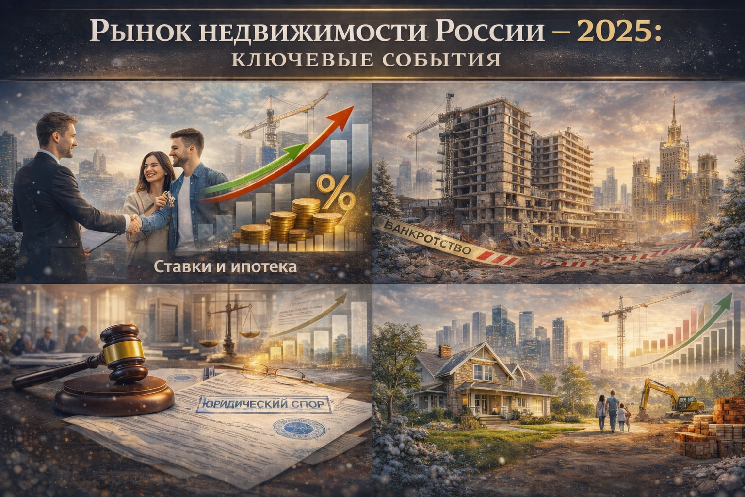 Пять главных событий на рынке недвижимости России в 2025 году