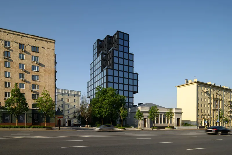 В центре Москвы сдали дом с архитектурой «объемного пикселя»