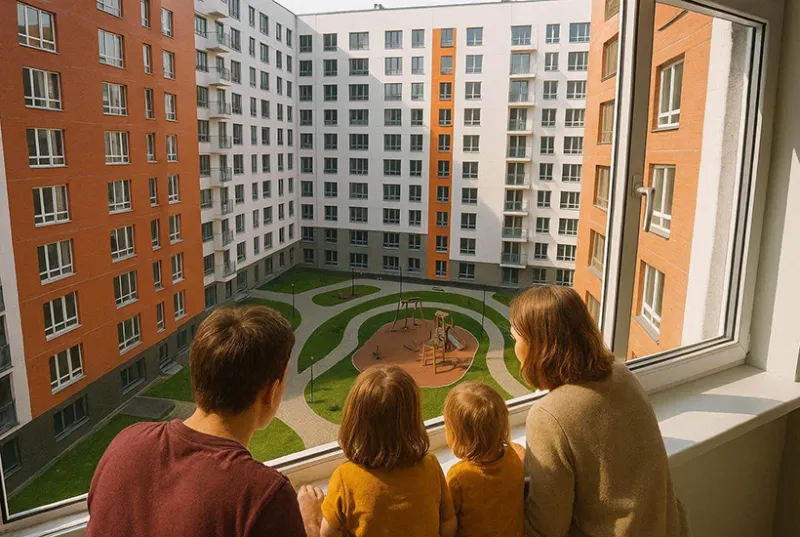 Средняя наценка на верхние этажи в новостройках Москвы составляет 13%