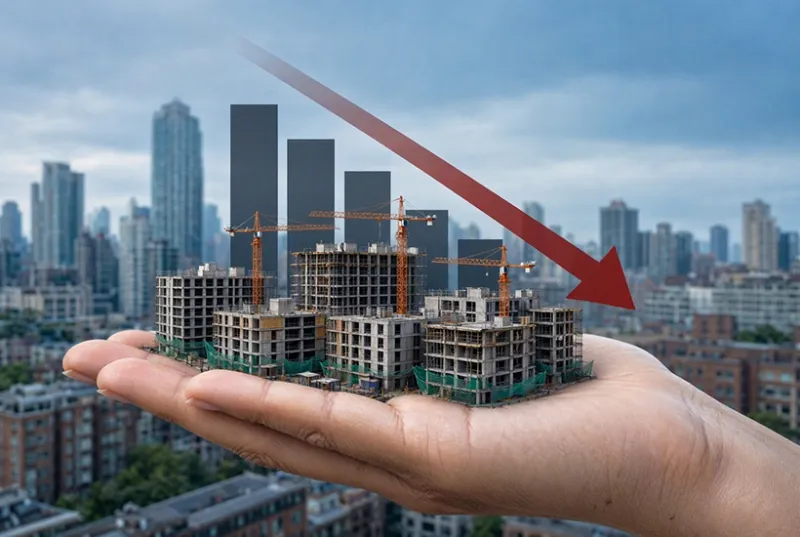 Объем нового предложения в новостройках Москве упал на 60% за год